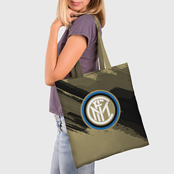 Сумка-шопер FC Inter: Dark Sport, цвет: 3D-принт — фото 2
