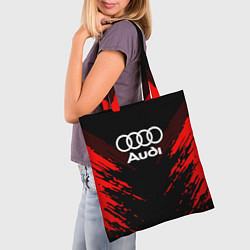 Сумка-шопер Audi: Red Anger, цвет: 3D-принт — фото 2