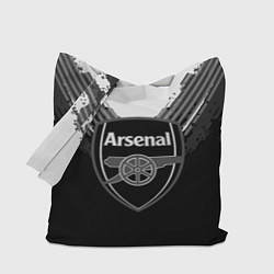 Сумка-шопер FC Arsenal: Black Style, цвет: 3D-принт