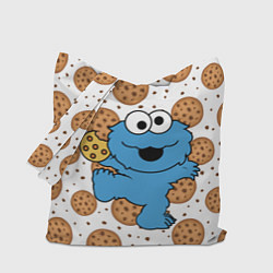 Сумка-шопер Cookie Monster, цвет: 3D-принт