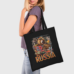 Сумка-шопер This is Russia, цвет: 3D-принт — фото 2