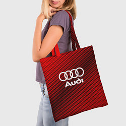Сумка-шопер Audi: Red Carbon, цвет: 3D-принт — фото 2