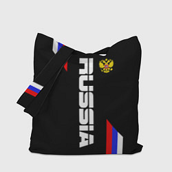 Сумка-шопер Russia: Black Sport Line, цвет: 3D-принт