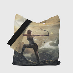 Сумка-шопер Tomb Raider цвета 3D-принт — фото 1