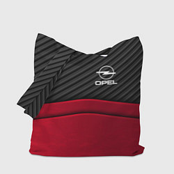 Сумка-шопер Opel: Red Carbon, цвет: 3D-принт