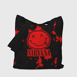 Сумка-шопер Nirvana: Blooded Smile, цвет: 3D-принт