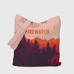 Сумка-шопер Firewatch: Orange Style, цвет: 3D-принт