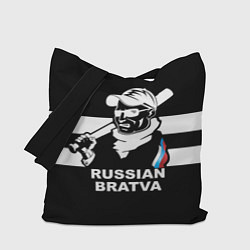 Сумка-шопер RUSSIAN BRATVA, цвет: 3D-принт