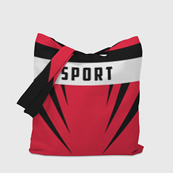 Сумка-шопер Sport: Red Style, цвет: 3D-принт