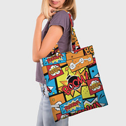 Сумка-шопер Boom Pop Art, цвет: 3D-принт — фото 2