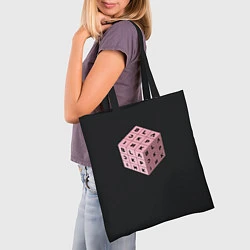 Сумка-шопер Black Pink Cube, цвет: 3D-принт — фото 2