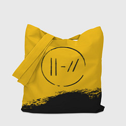 Сумка-шопер 21 Pilots: Yellow Logo, цвет: 3D-принт