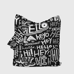 Сумка-шопер Hello Pattern, цвет: 3D-принт