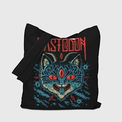 Сумка-шопер Mastodon: Demonic Cat, цвет: 3D-принт