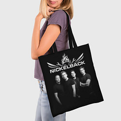 Сумка-шопер Nickelback Band, цвет: 3D-принт — фото 2
