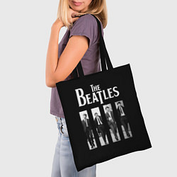 Сумка-шопер The Beatles: Black Side, цвет: 3D-принт — фото 2