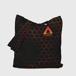 Сумка-шопер Apex Legends: Orange Carbon, цвет: 3D-принт