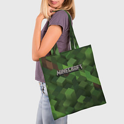 Сумка-шопер MINECRAFT FOREST, цвет: 3D-принт — фото 2