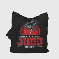 Сумка-шопер Judo is life, цвет: 3D-принт