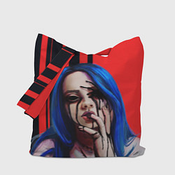 Сумка-шопер Billie Eilish: Demon, цвет: 3D-принт