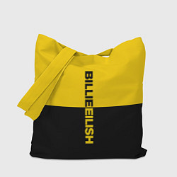 Сумка-шопер BILLIE EILISH: Yellow & Black, цвет: 3D-принт