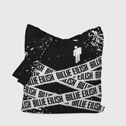 Сумка-шопер BILLIE EILISH: Black Tape, цвет: 3D-принт