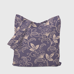 Сумка-шопер Узоры Цветы, цвет: 3D-принт
