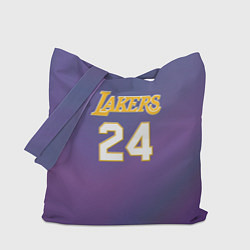 Сумка-шопер Los Angeles Lakers Kobe Brya, цвет: 3D-принт