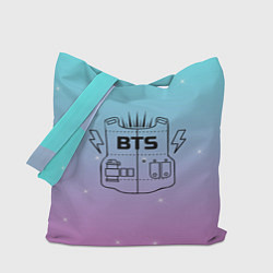 Сумка-шопер BTS, цвет: 3D-принт