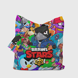 Сумка-шопер BRAWL STARS CROW, цвет: 3D-принт