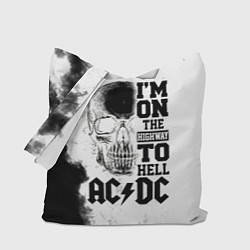 Сумка-шопер I'm on the highway to hell ACDC, цвет: 3D-принт