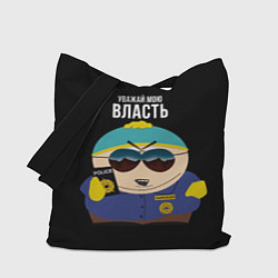 Сумка-шопер South Park Картман полицейский, цвет: 3D-принт