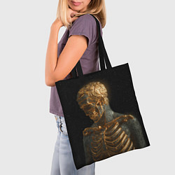 Сумка-шопер Скелет В Золоте, цвет: 3D-принт — фото 2