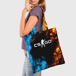 Сумка-шопер CS GO, цвет: 3D-принт — фото 2