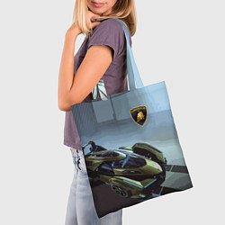 Сумка-шопер Lamborghini - motorsport extreme, цвет: 3D-принт — фото 2