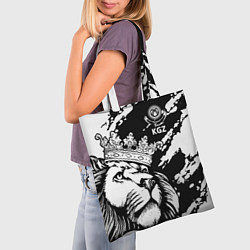 Сумка-шопер Киргизия, цвет: 3D-принт — фото 2