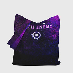 Сумка-шопер Arch Enemy Neon logo, цвет: 3D-принт