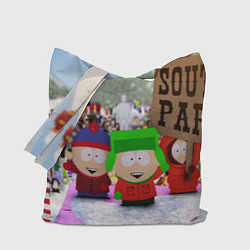 Сумка-шопер Южный Парк South Park, цвет: 3D-принт