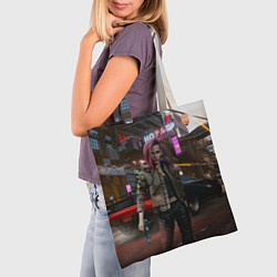 Сумка-шопер Cyberpunk 2077, цвет: 3D-принт — фото 2