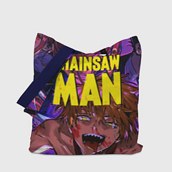 Сумка-шоппер Человек Бензопила