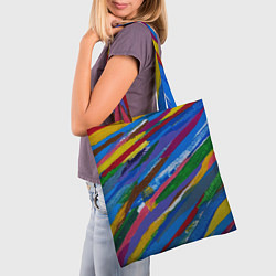 Сумка-шопер Картина абстракция, цвет: 3D-принт — фото 2