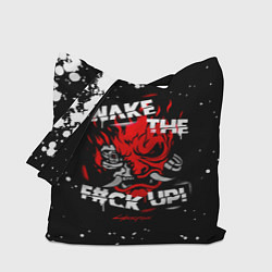 Сумка-шопер WAKE THE F CK UP!, цвет: 3D-принт