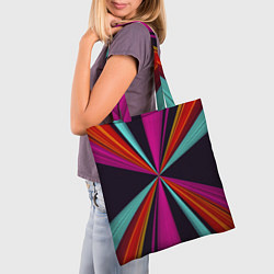 Сумка-шопер Полосы, цвет: 3D-принт — фото 2