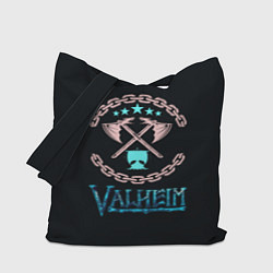 Сумка-шоппер Valheim лого и цепи