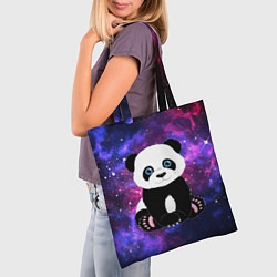 Сумка-шопер Space Panda, цвет: 3D-принт — фото 2