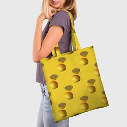 Сумка-шопер Летние лимоны, цвет: 3D-принт — фото 2