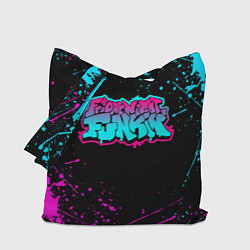 Сумка-шопер FRIDAY NIGHT FUNKIN NEON, цвет: 3D-принт