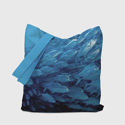 Сумка-шопер Морские рыбы, цвет: 3D-принт