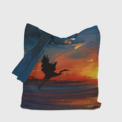 Сумка-шопер Прибрежный закат, цвет: 3D-принт