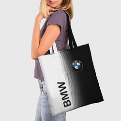 Сумка-шопер Black and White BMW, цвет: 3D-принт — фото 2